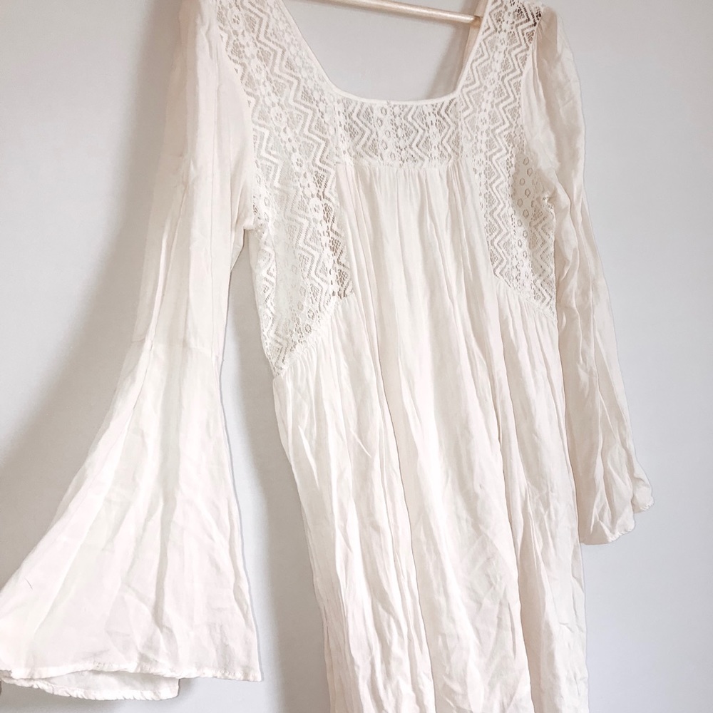 Boho bell sleeve dress